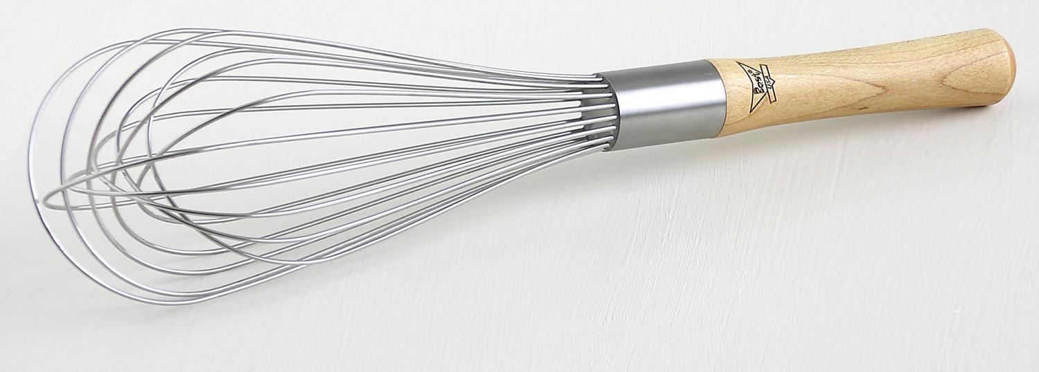 whisk balloon wood handle