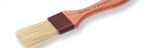 Best Boar Bristle Basting Brush Flat 1 1/2"